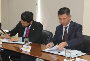 Firma de la Recepción de la central Coca Codo Sinclair.  